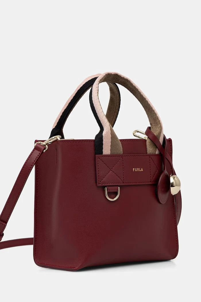 Furla чанта crossbody дамска от кожа Divide It Mini Tote