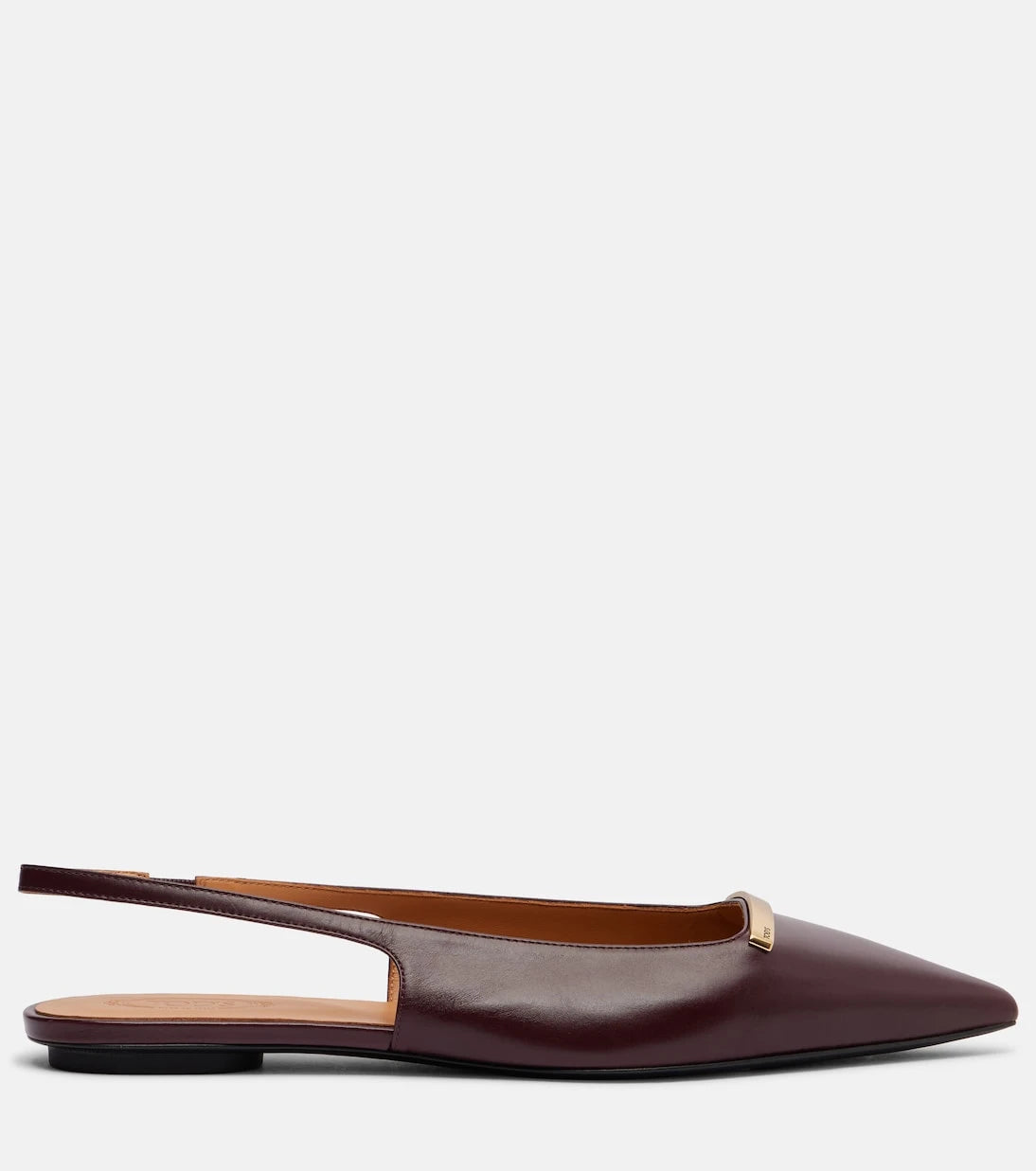 Tod's - Barretta leather slingback flats