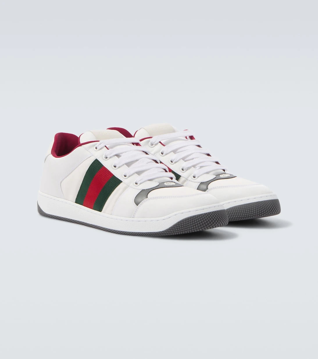 Gucci - Screener leather-trimmed sneakers
