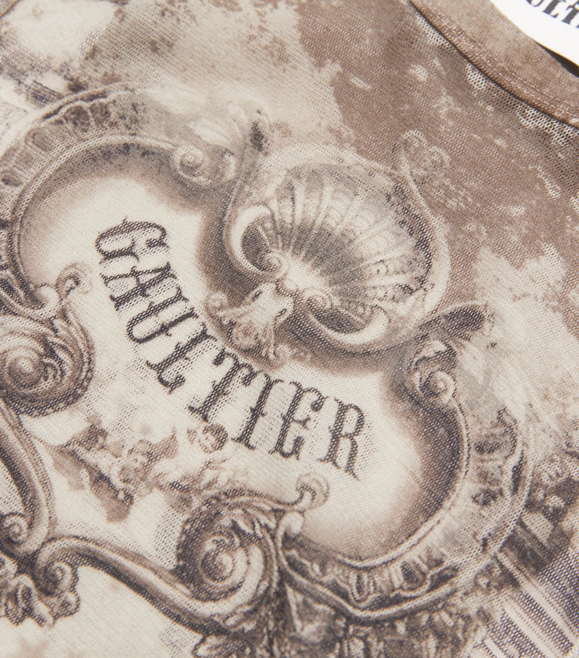 Mesh Medallion Print Tank Top