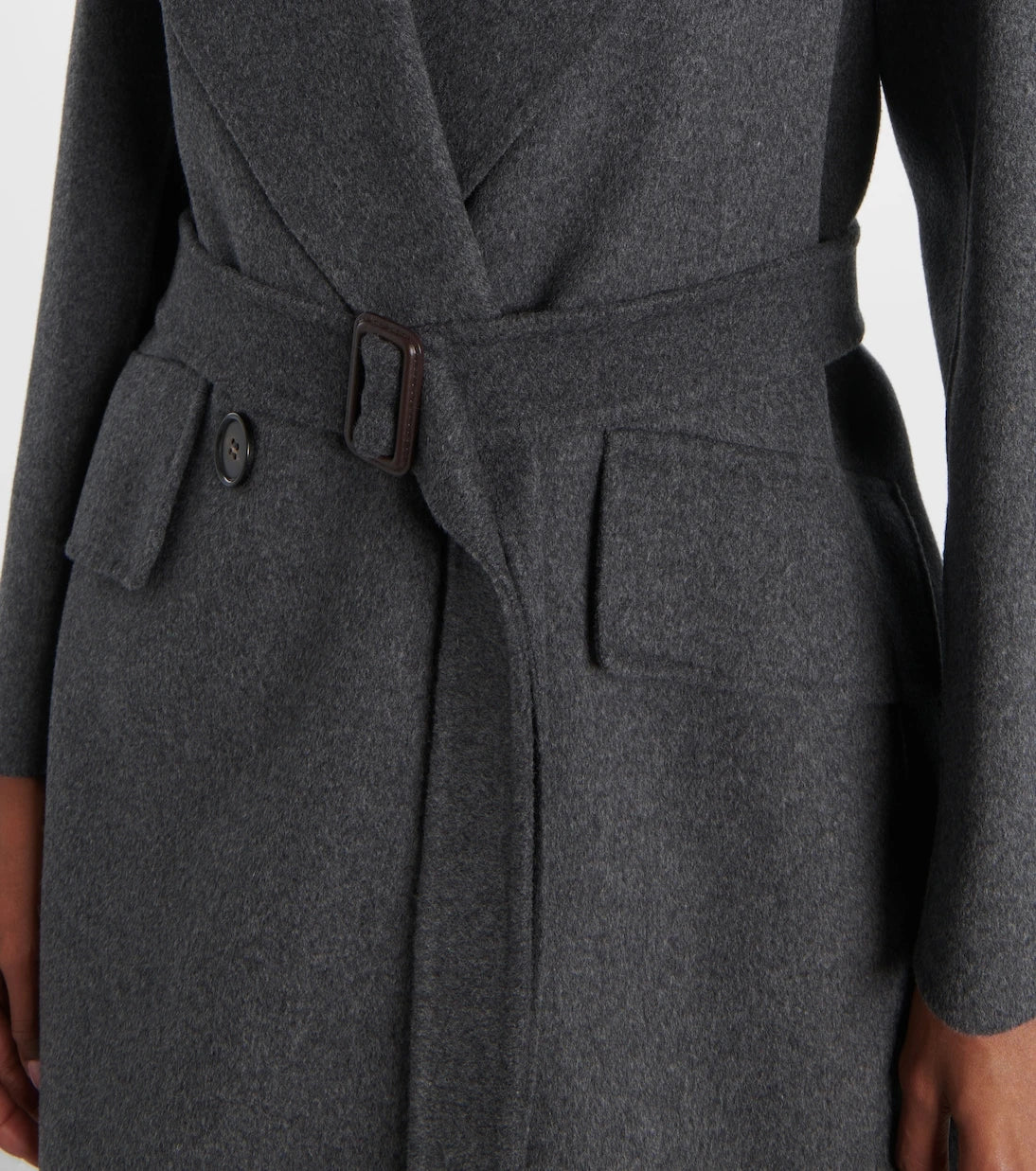 'S Max Mara - Belted virgin wool coat