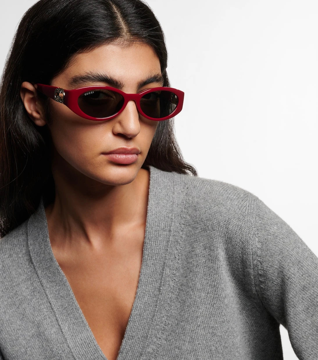 Gucci - Hailey oval sunglasses
