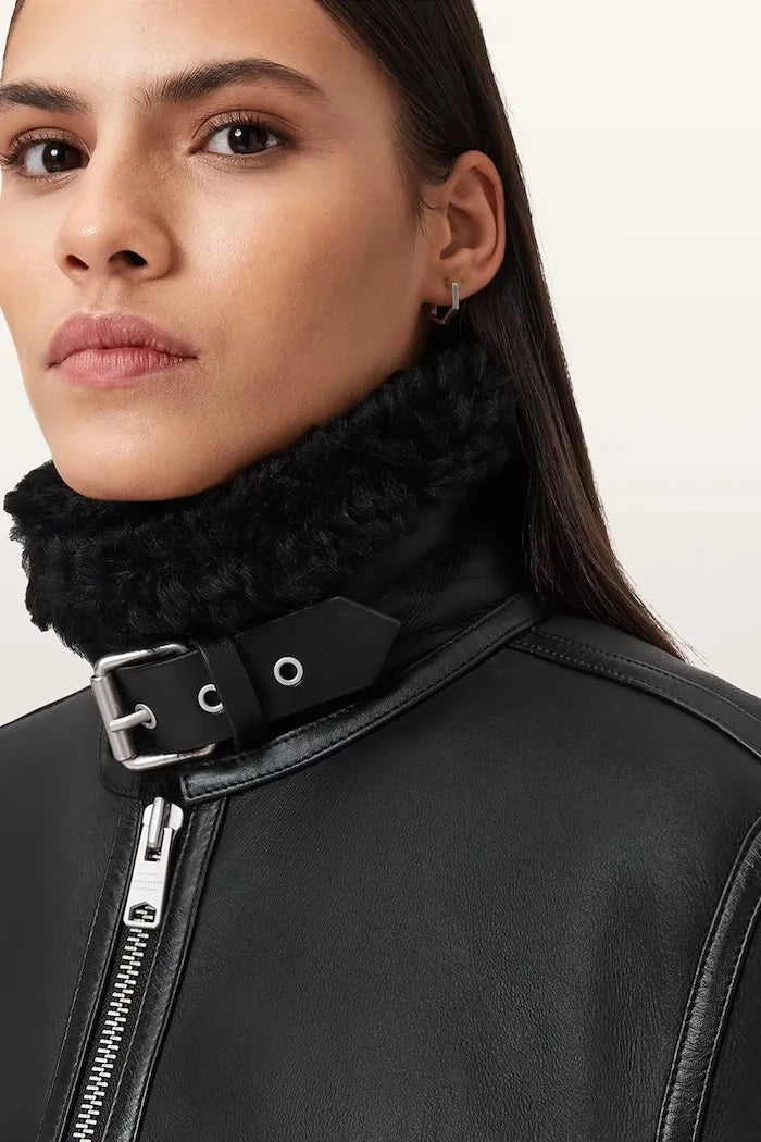 Кожено яке AllSaints LOREL