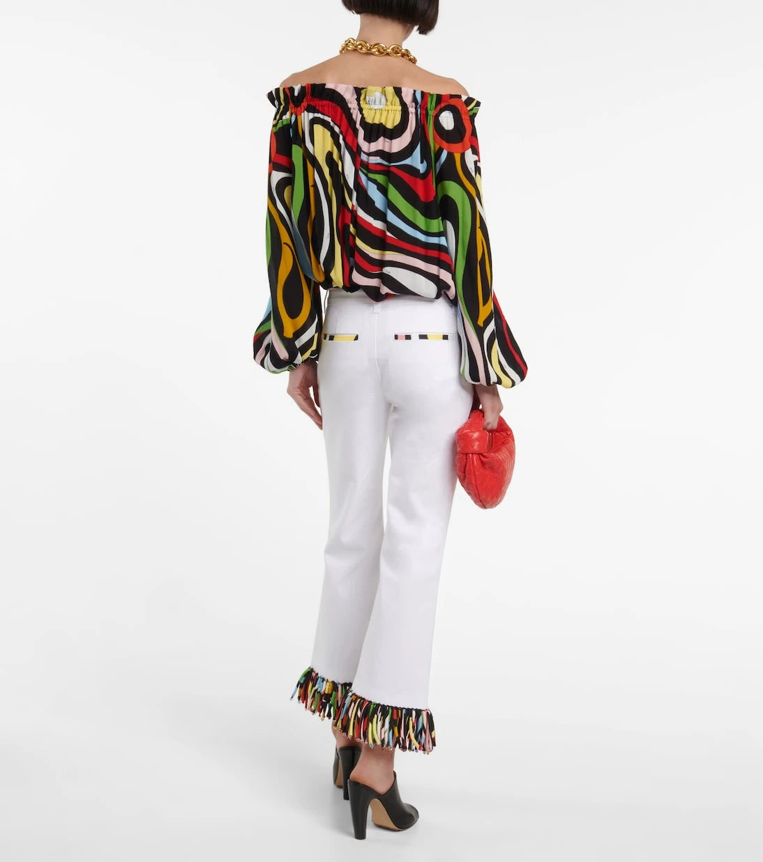 Pucci - High-rise cropped pants