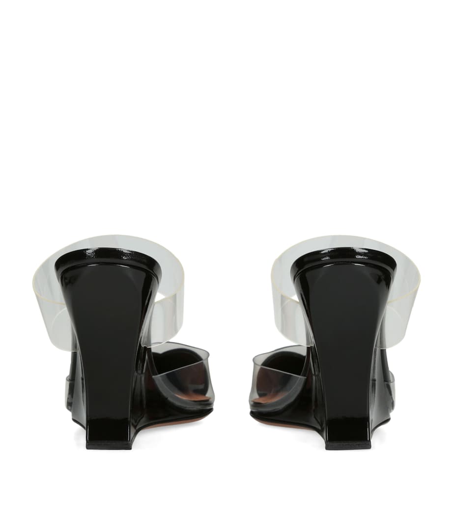 Alaïa Patent Coeur Mules 90