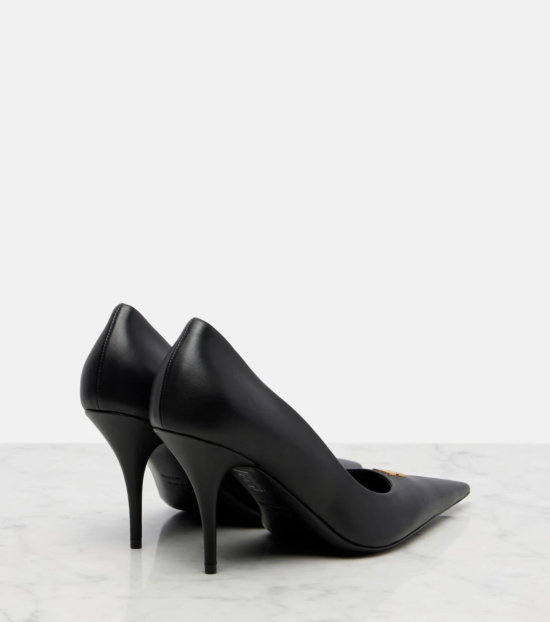 Balenciaga - Avenue BB Editor 90 leather pumps