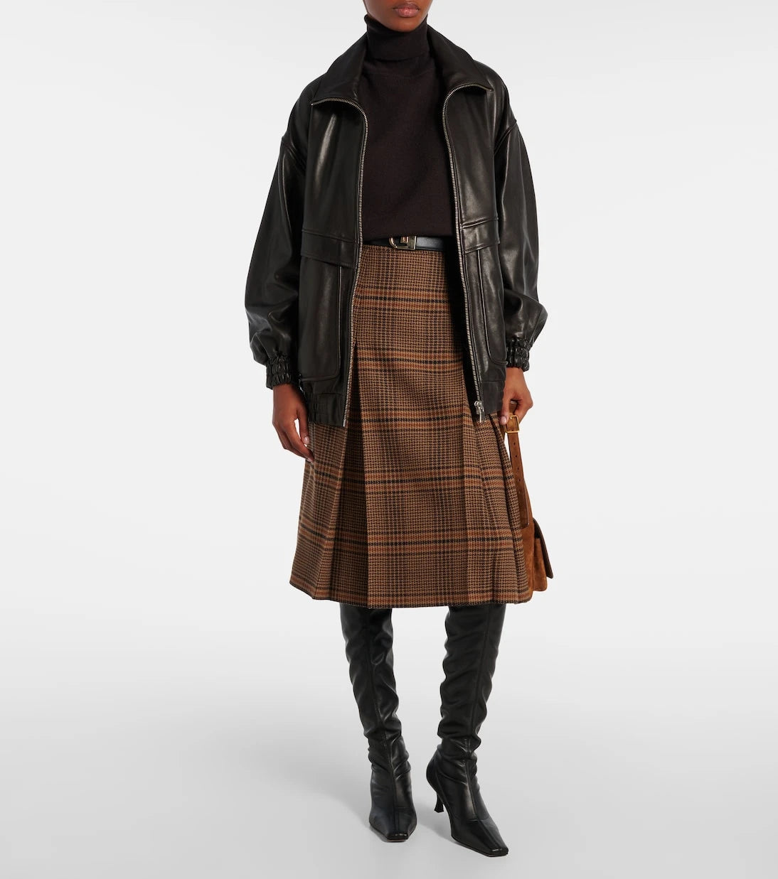Nour Hammour - Beck leather bomber jacket