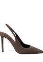 Brunello Cucinelli Suede Monili-Detail Slingback Pumps