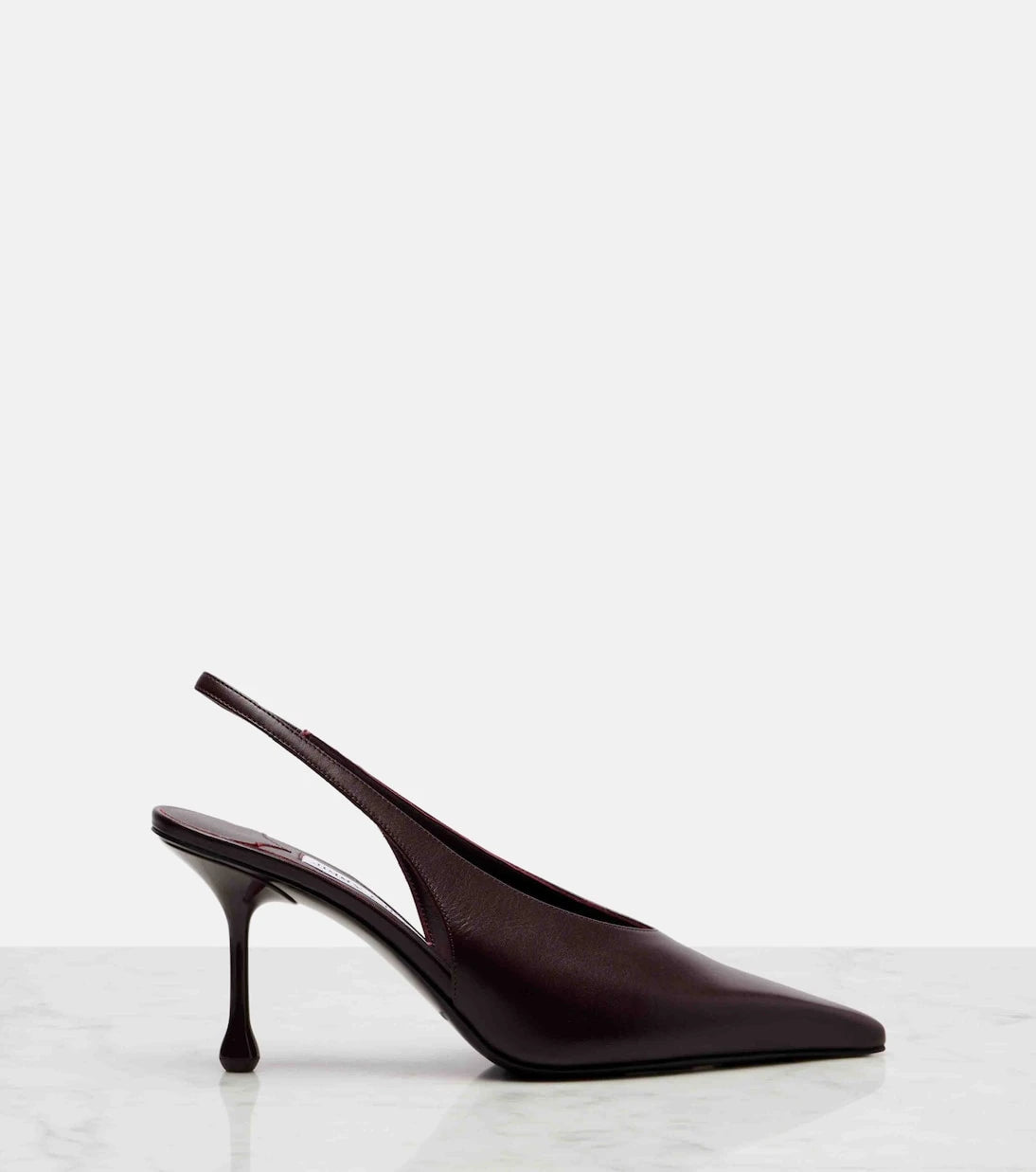 Jimmy Choo - Isa 80 leather slingback pumps