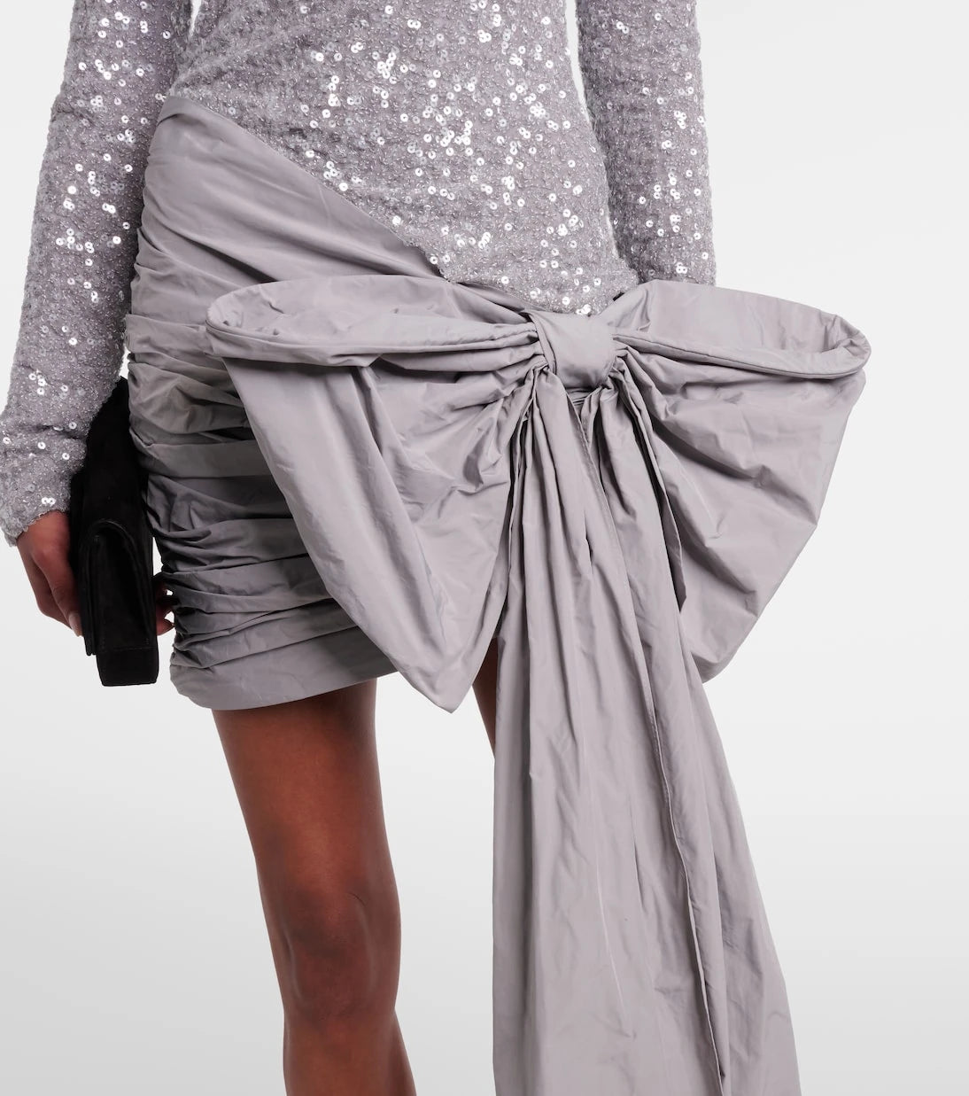 Rotate - Bow-detail sequined minidress