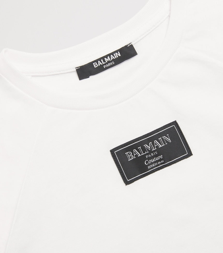 Balmain Kids Cotton Logo Patch T-Shirt (4-14 Years)
