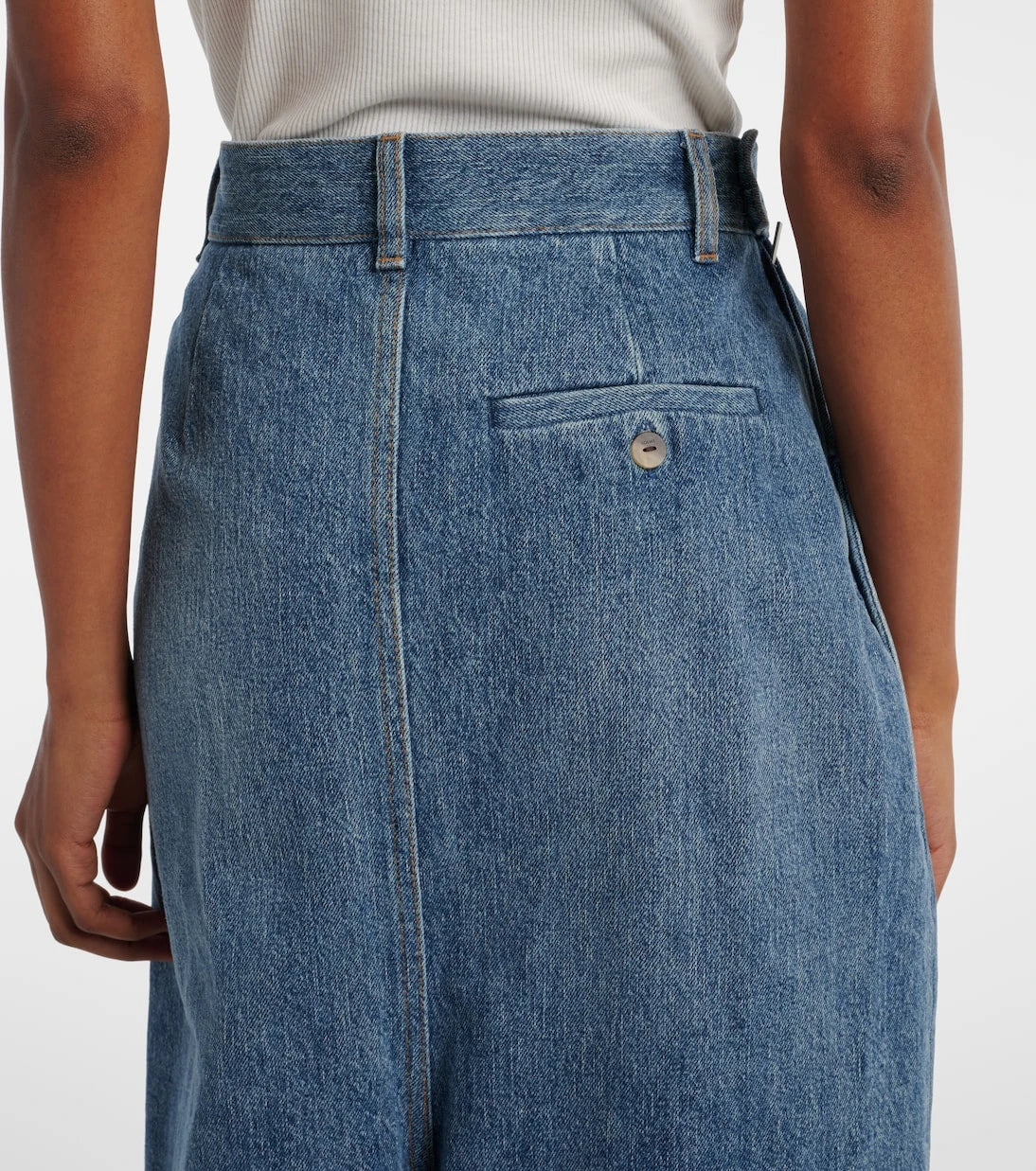 Loewe - Draped wide-leg jeans