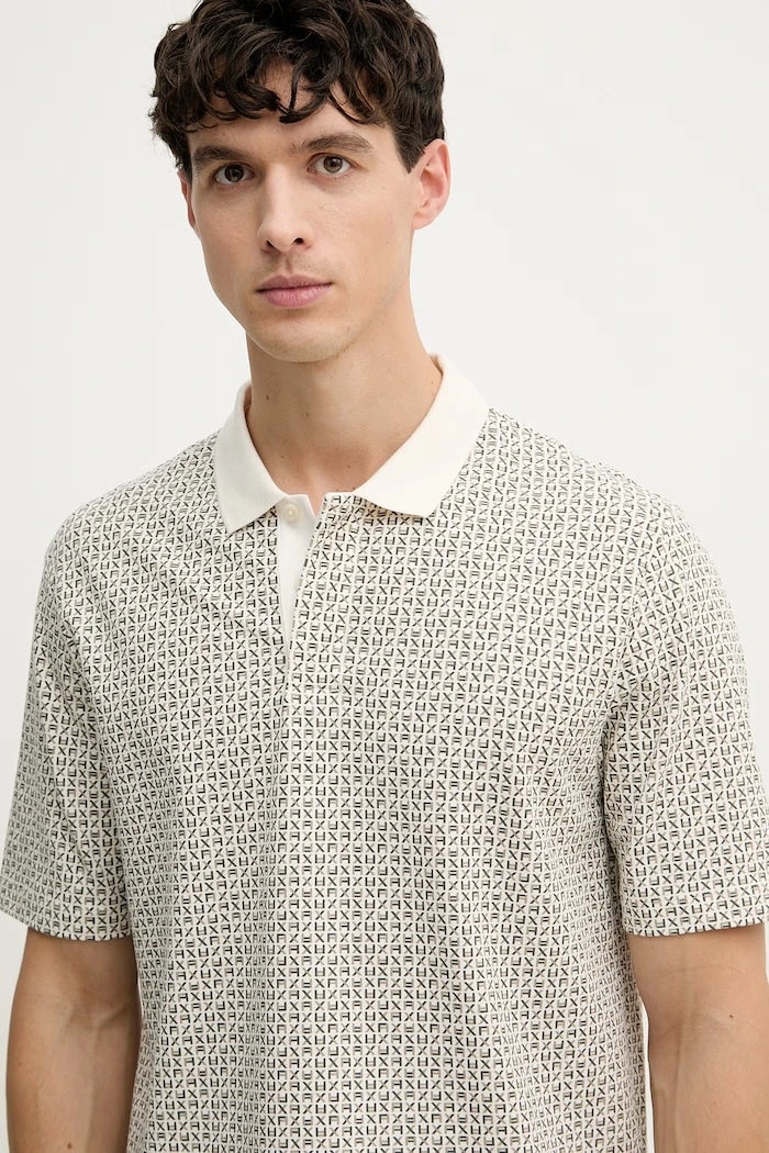 Armani Exchange Erkek Pamuk Elastan Polo Tişört