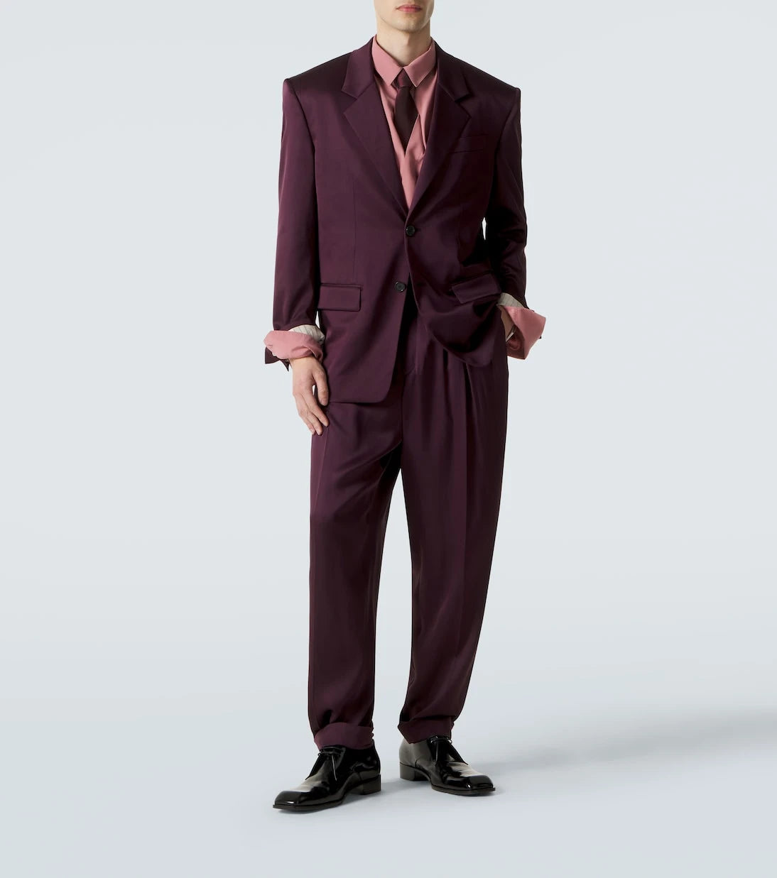 Saint Laurent - Silk suit pants