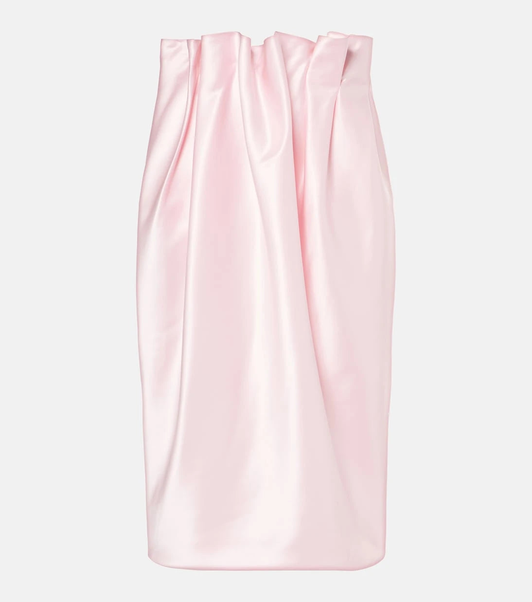 Simone Rocha - Draped satin midi skirt