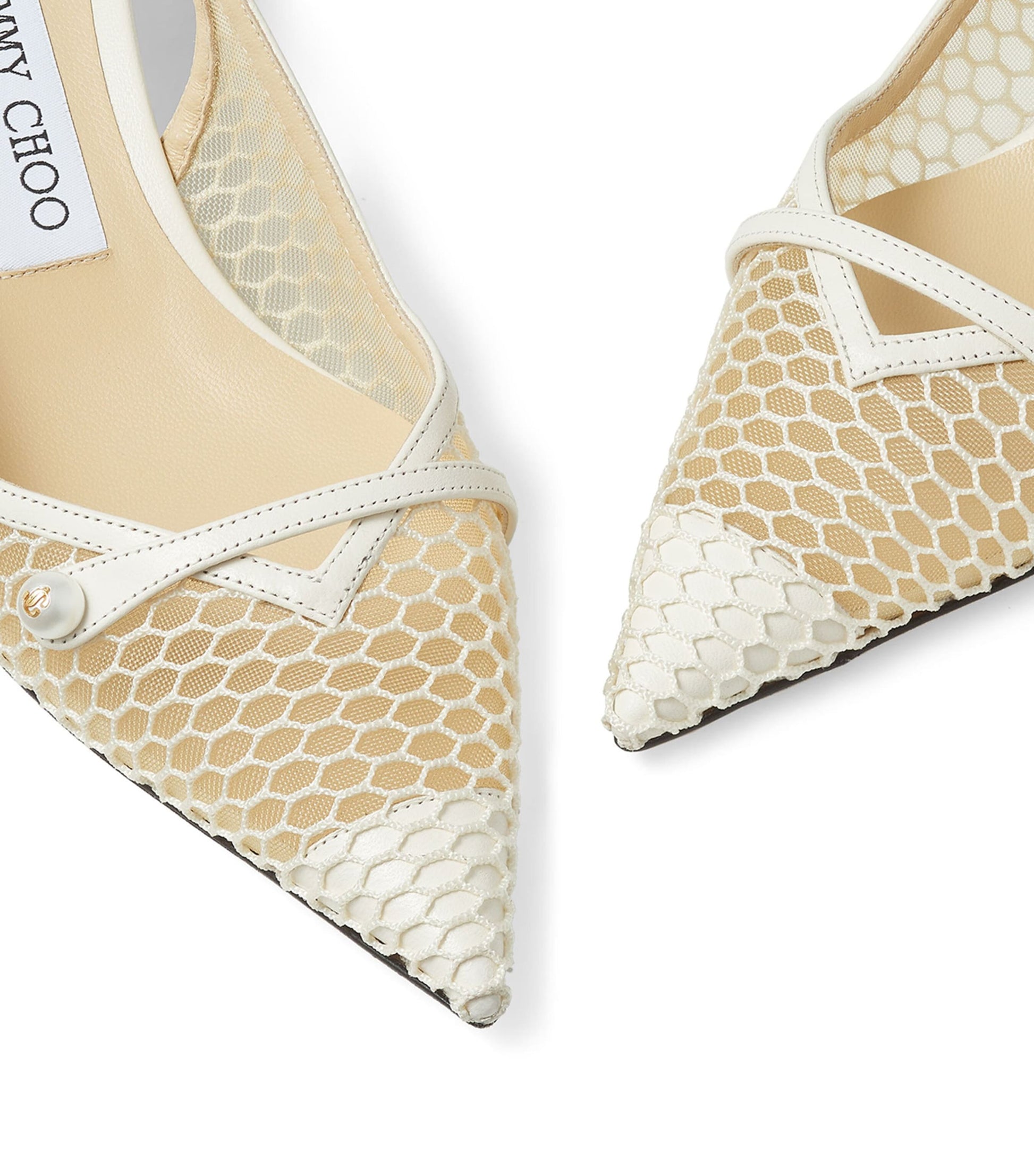 Amita 45 Mesh Pumps WHITE/LATTE