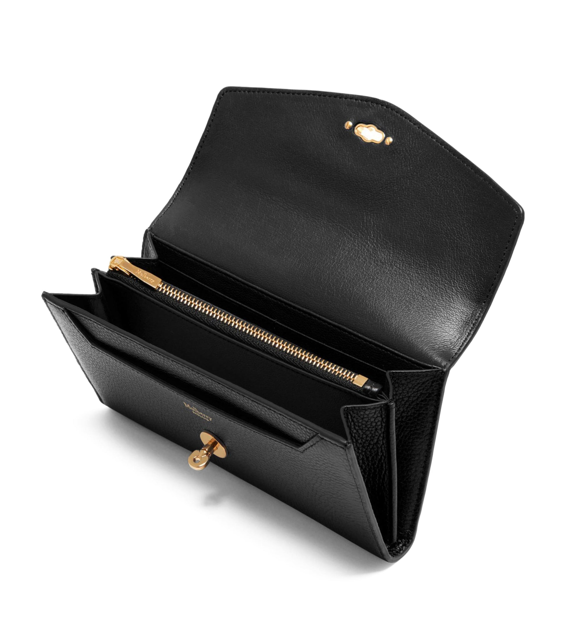 Mulberry Black Leather Darley Wallet