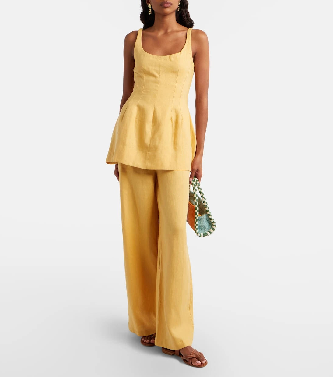 Faithfull - Syna peplum linen top