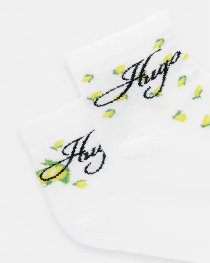 HUGO kadın pamuklu elastan çorap 2P SH LEMON CC W 2 adet