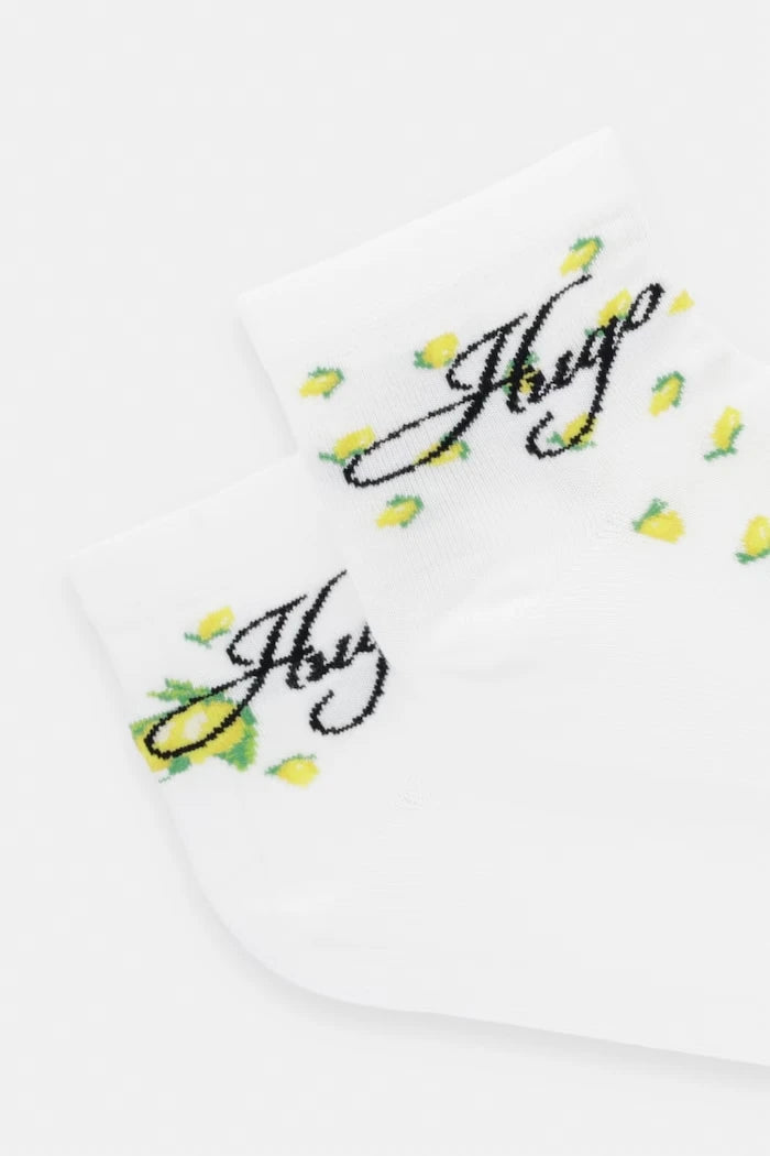 HUGO kadın pamuklu elastan çorap 2P SH LEMON CC W 2 adet