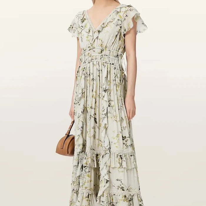 AllSaints лятна рокля от вискоза CANTO