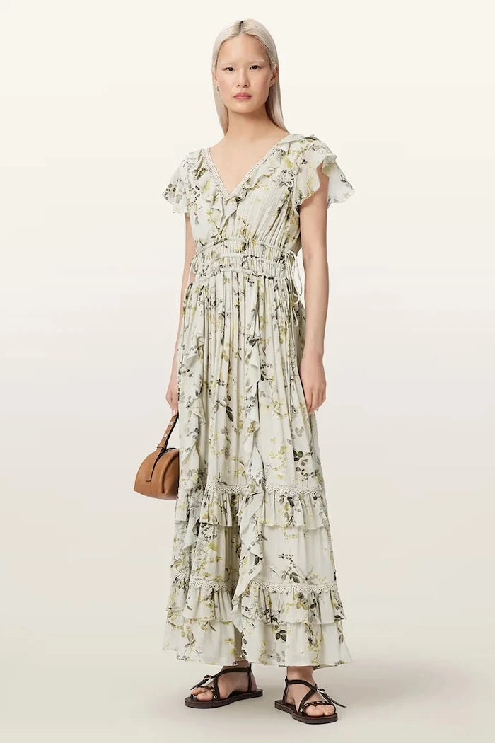 AllSaints лятна рокля от вискоза CANTO