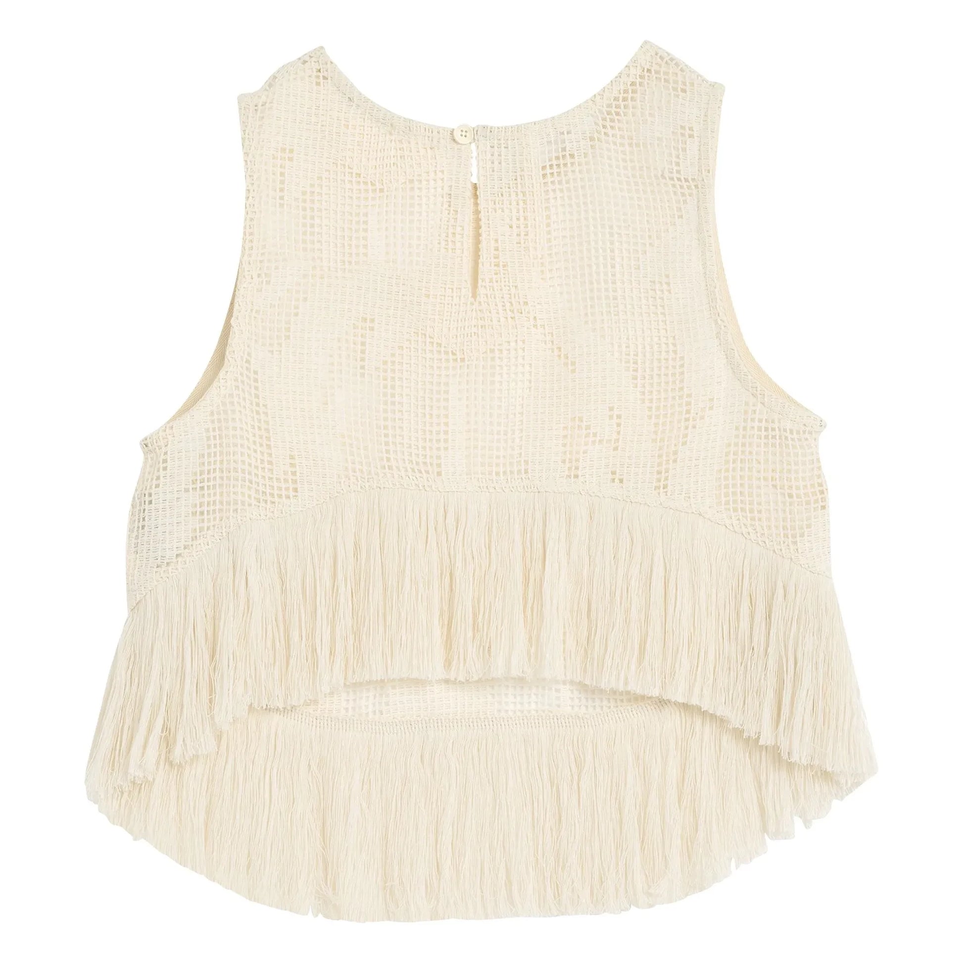 OAS - Top Tribalo Aurora Crochet | Ecru