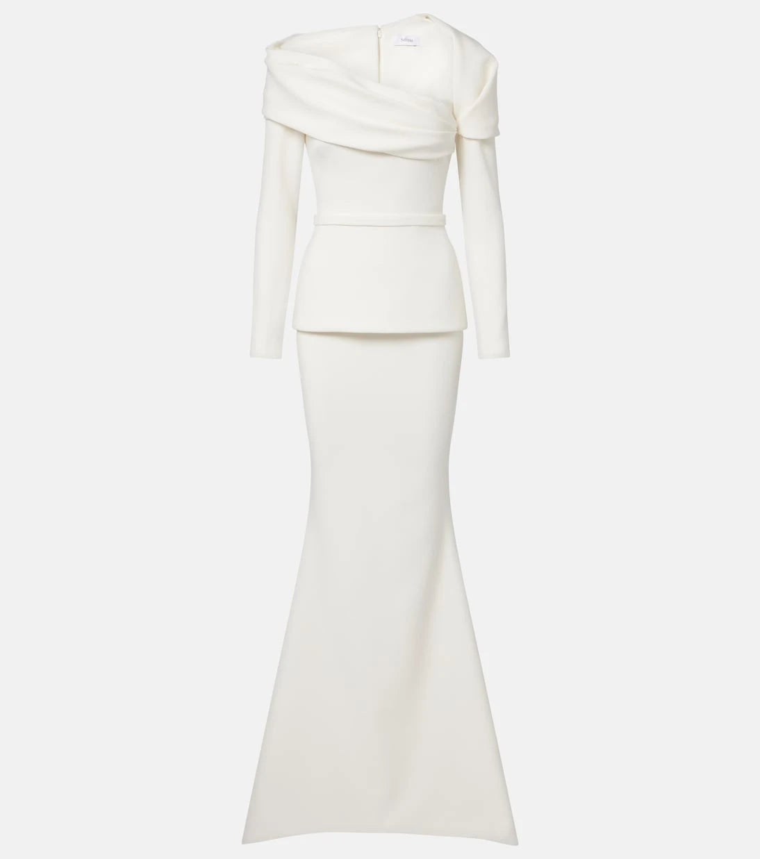Safiyaa - Millie draped crêpe gown