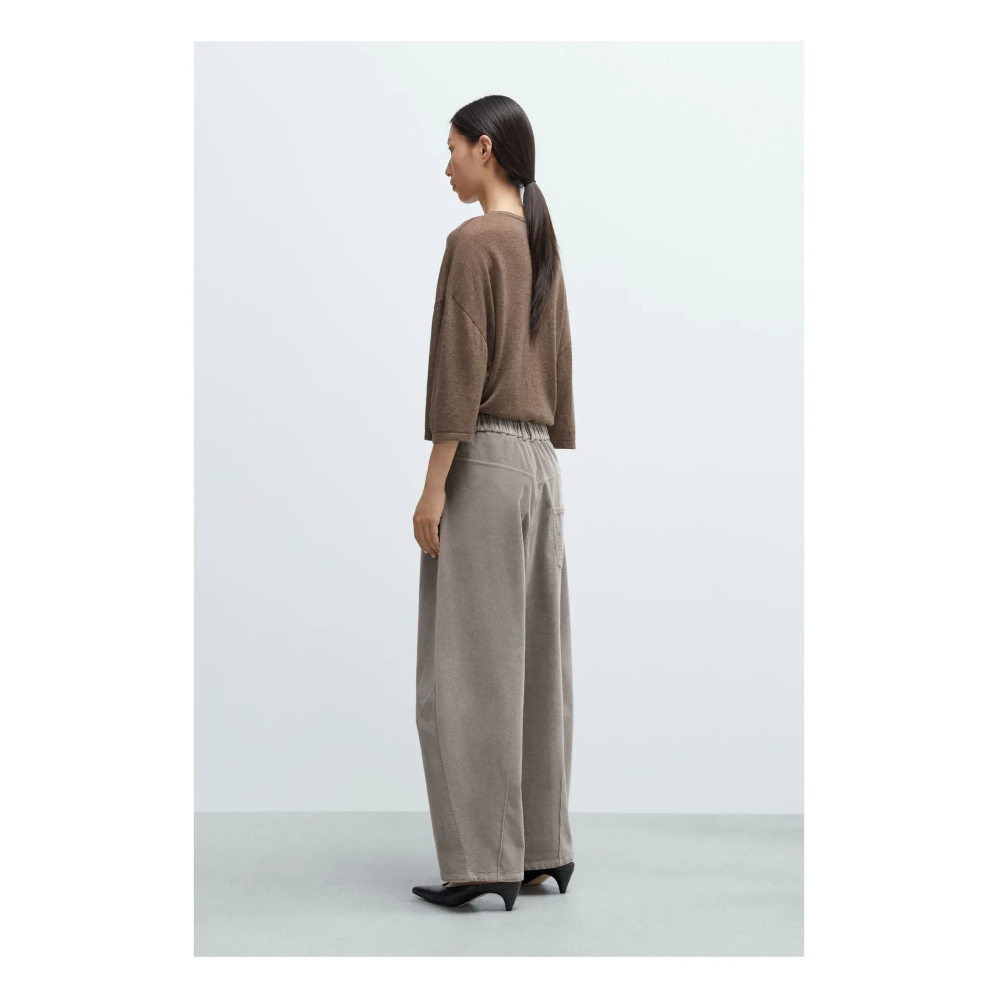 Cordera - Baggy Corduroy Pants | Grey