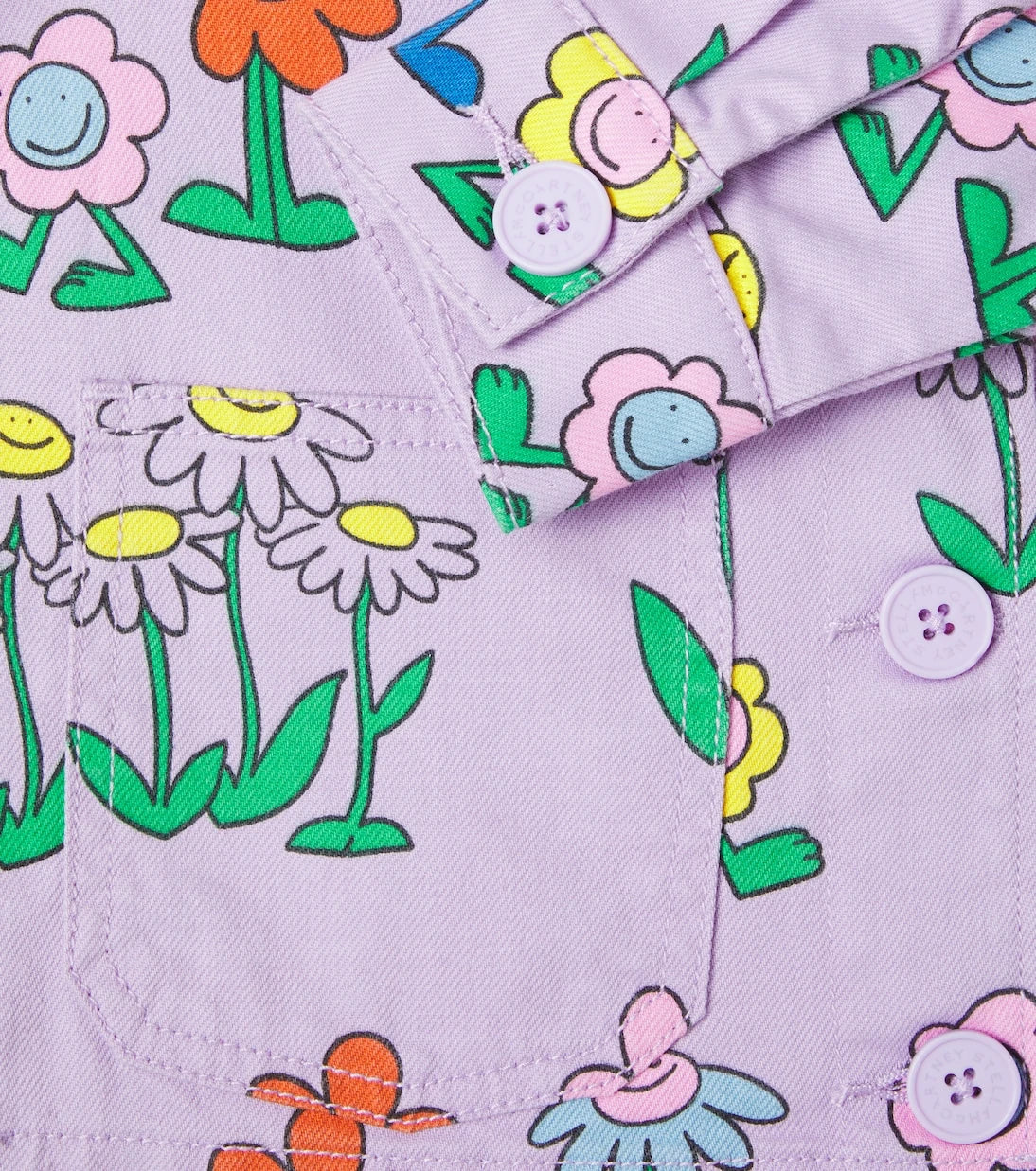 Stella McCartney Kids - Floral cotton-blend shirt