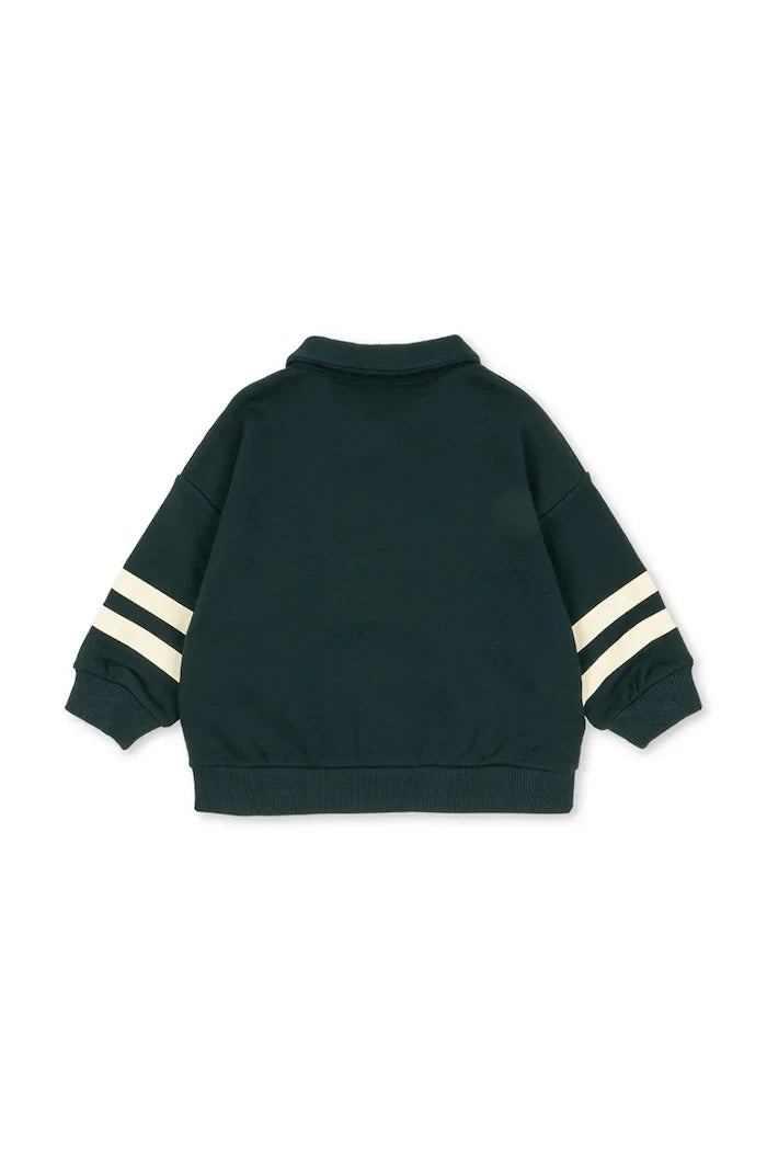 Konges Sløjd Pamuk Çocuk Sweatshirt LOUPY HALF ZIP POLO OCS