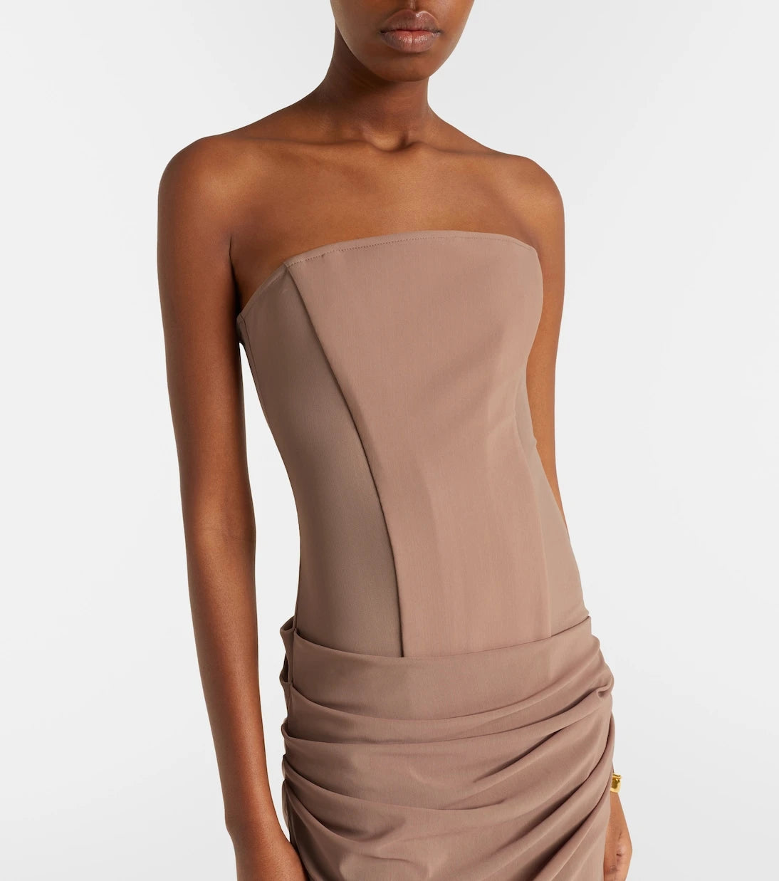 Alex Perry - Semi-sheer strapless gown
