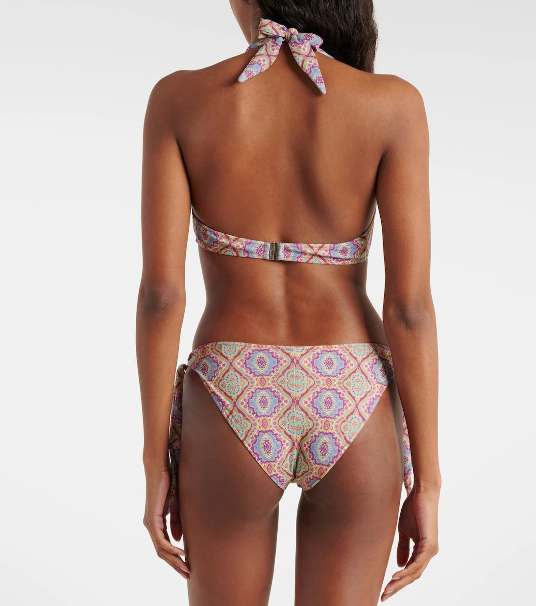 Etro - Printed halterneck bikini