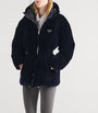 Prada Blue Velvet Down Jacket