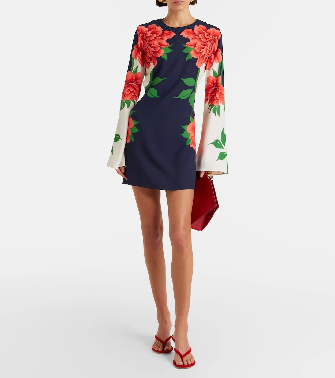 La DoubleJ - Supremes printed satin minidress