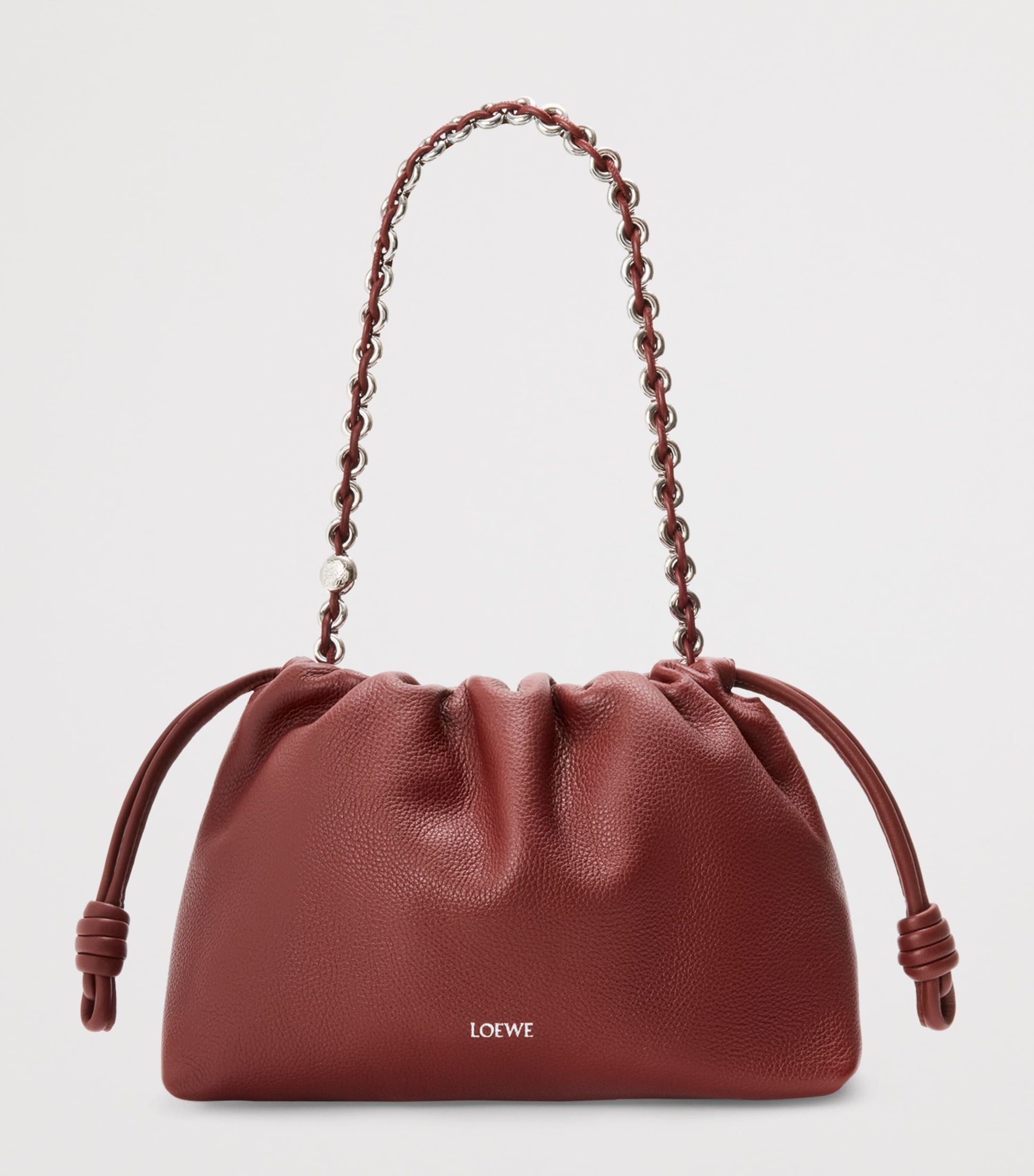 Medium Leather Flamenco Shoulder Bag