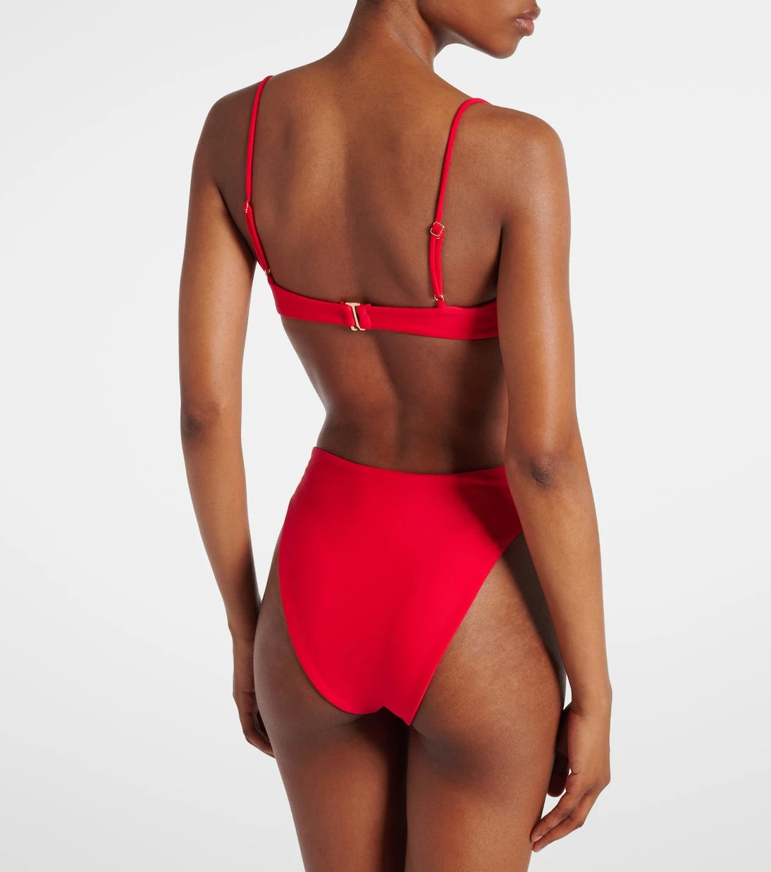 Jade Swim - توب بيكيني ميا بتصميم مكسو بقماش مجمّع