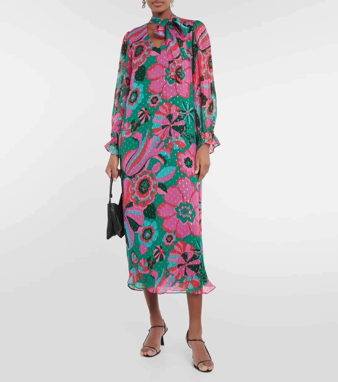 Rixo - Ferne floral georgette maxi dress