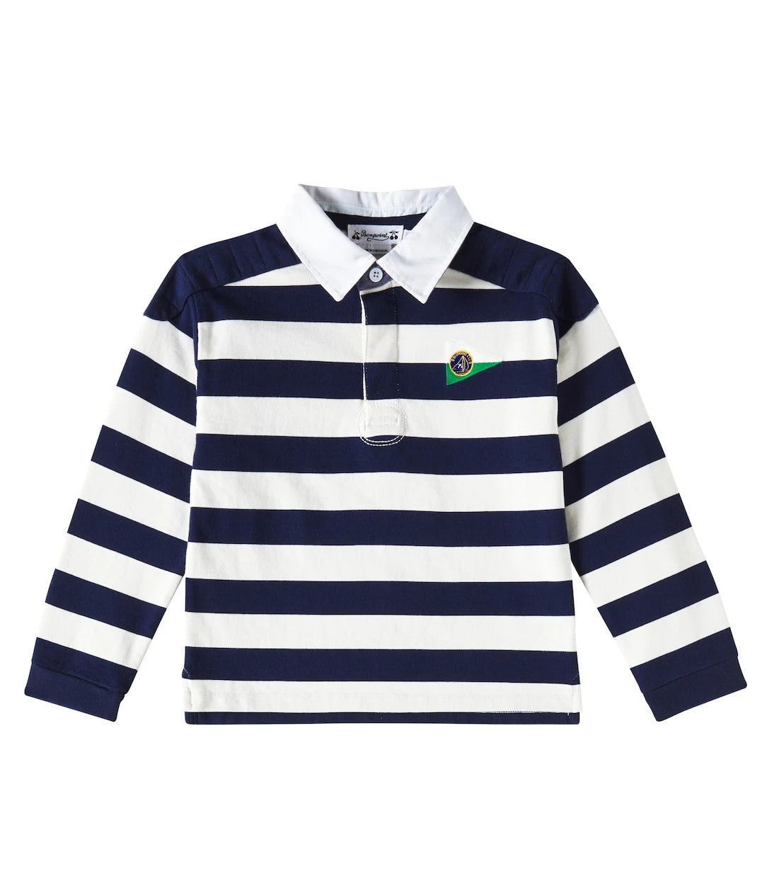 Bonpoint - Edman striped cotton polo sweater