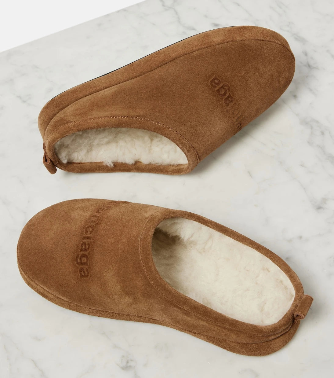 Balenciaga - Alaska suede slippers
