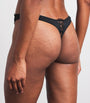 Fleur Du Mal Black Lace Frankie Thong