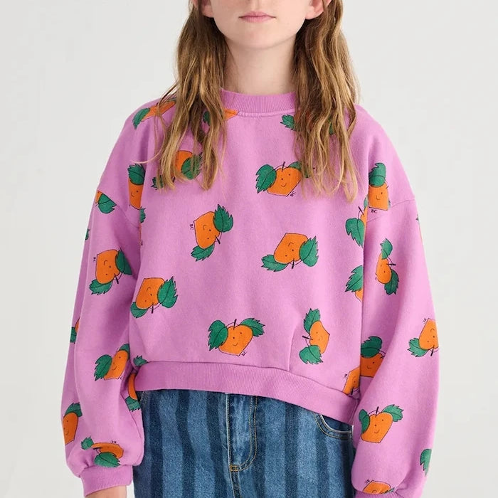 Детски памучен суичър Bobo Choses Tangerine