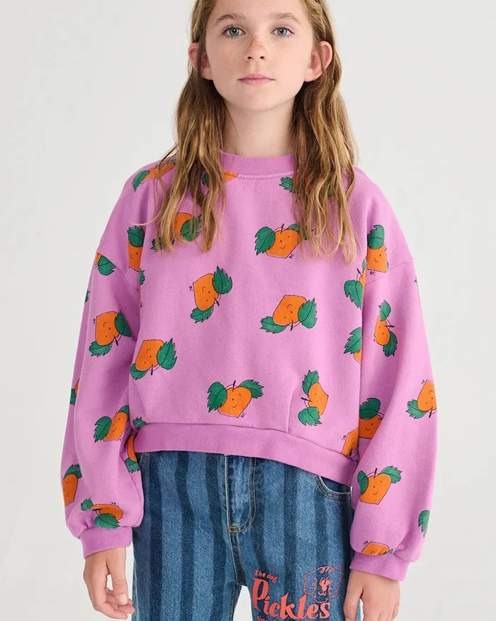 Bobo Choses Tangerine Çocuk Pamuklu Sweatshirt