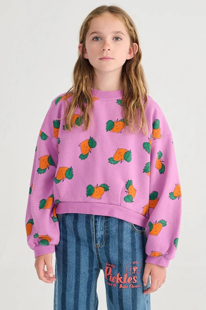 Детски памучен суичър Bobo Choses Tangerine
