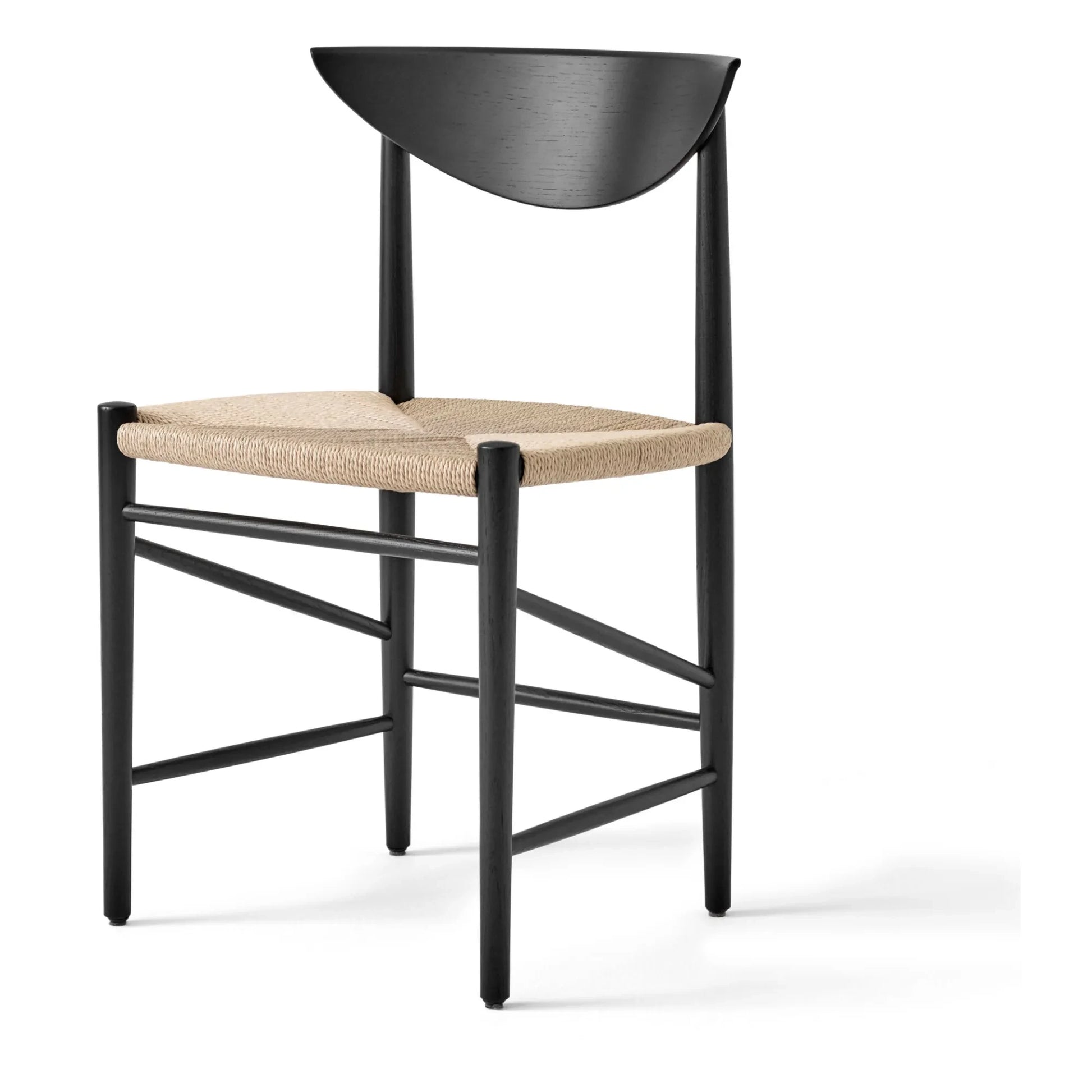 & Tradition - HM3 Drawn Wooden Chair | Black Oak