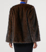 Marina Rinaldi Brown Faux Fur Coat