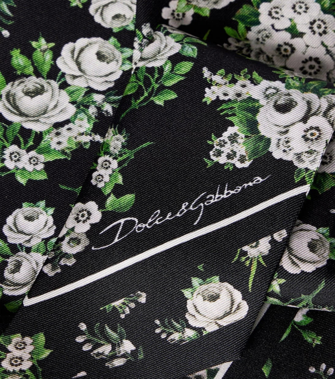 Dolce&Gabbana - Floral silk twill scarf