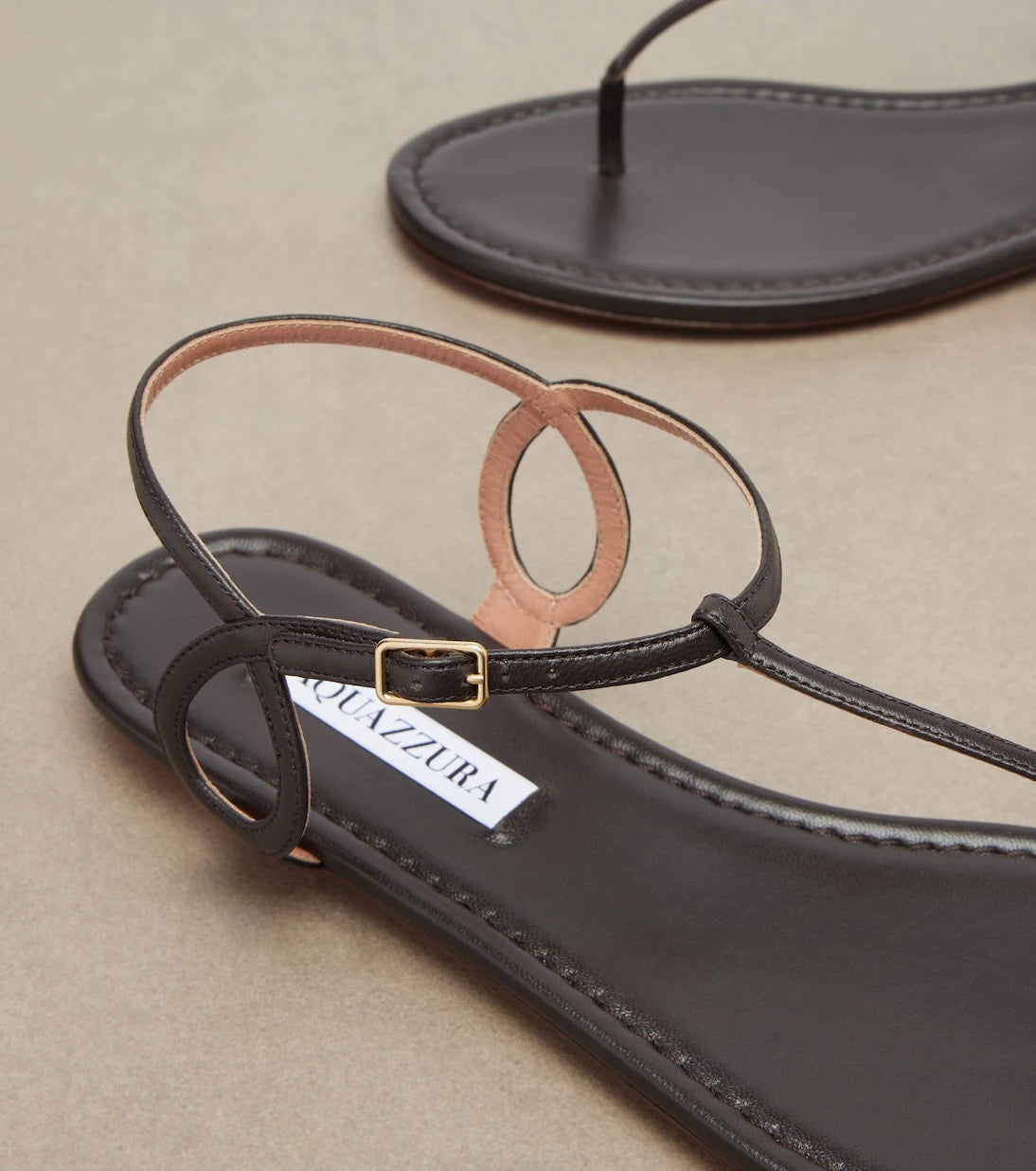 Aquazzura - Almost Bare leather thong sandals
