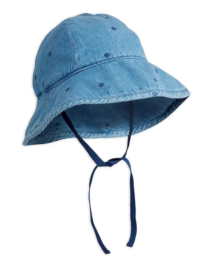 Mini Rodini denim dots çocuk denim şapka