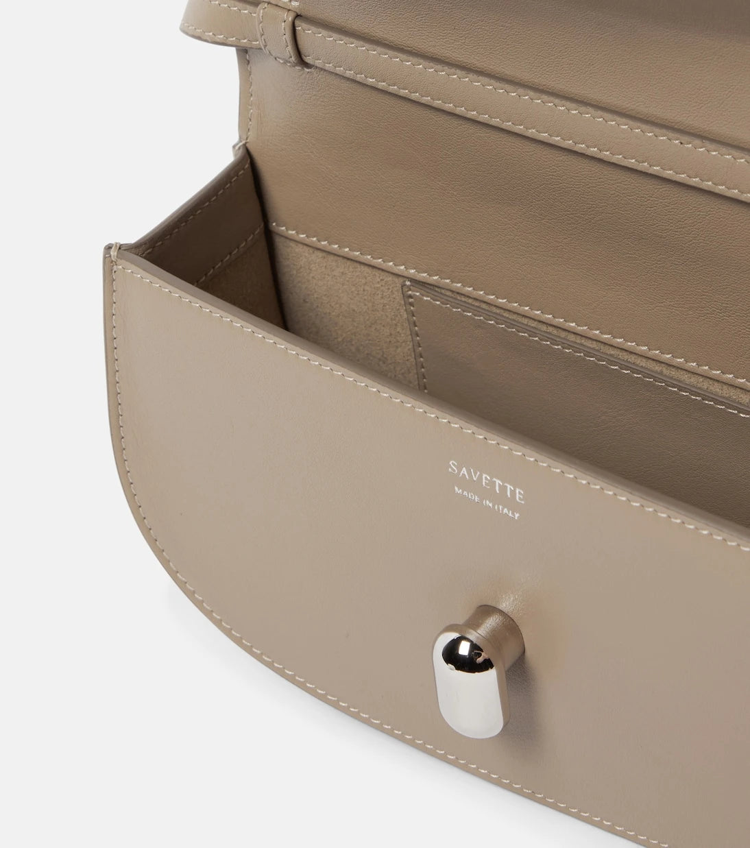 Savette - Tondo Crescent leather shoulder bag